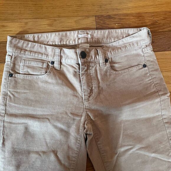 J CREW | tan corduroy toothpick pants 26 - Picture 4 of 8